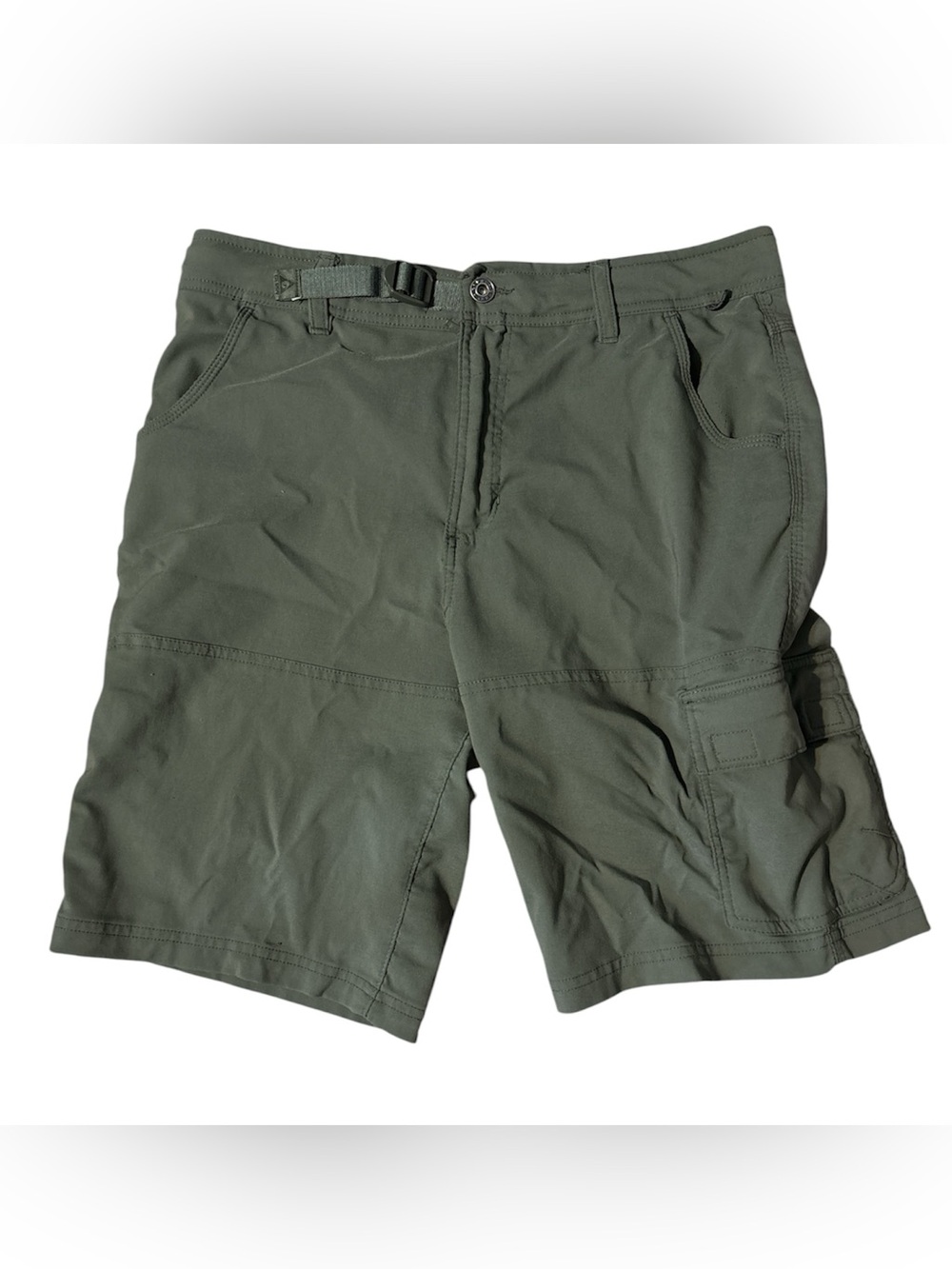 Gerry Weber Men's Olive Cargo Shorts with Waist Buckle